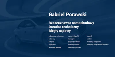 Gabriel Porawski Rzeczoznawstwo i Doradztwo Techniczne